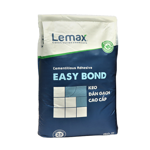 Keo dán gạch (Gốc xi măng) Lemax Easy Bond cao cấp – 25Kg/Bao