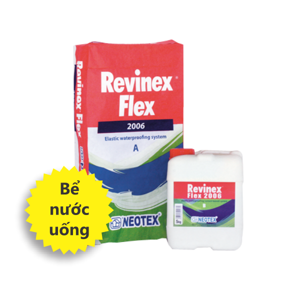 Chống thấm (Gốc xi măng) Revinex Flex 2006 Grey – 34Kg/Bộ