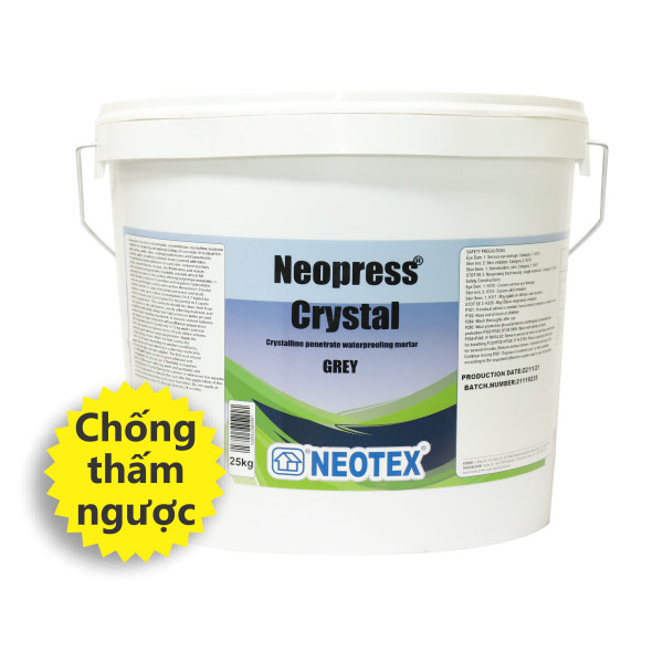Chống thấm (Gốc xi măng) Neopress Crystal – 25Kg/Thùng