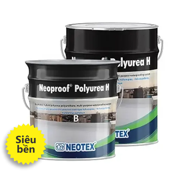 Chống thấm (Gốc Polyurea + PU) Neoproof Polyurea H – 20Kg/Bộ